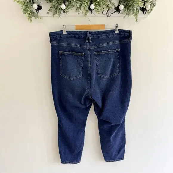 Good American Women’s Good Legs Skinny Jeans Dark Wash Size 22 G4890 - Picture 3 of 6